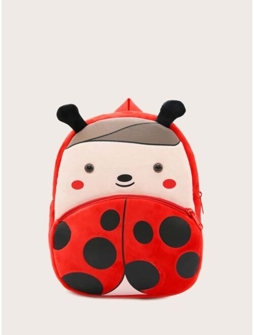 Kids Color Block Cartoon Design Novelty Bag