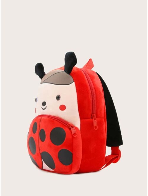 Kids Color Block Cartoon Design Novelty Bag