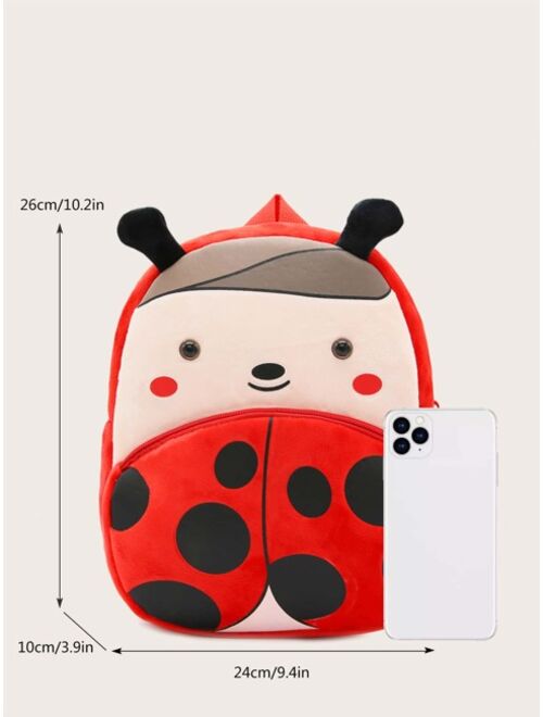 Kids Color Block Cartoon Design Novelty Bag