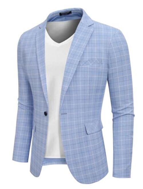 COOFANDY Mens Sport Coat Casual Blazer One Button Business Suit Jacket