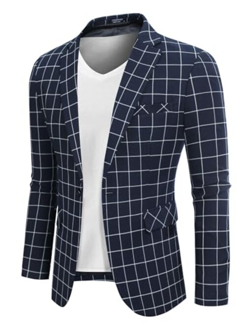 COOFANDY Mens Sport Coat Casual Blazer One Button Business Suit Jacket