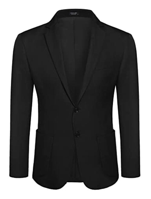 COOFANDY Mens Casual Blazer Sport Coat Lightweight Two Button Business Jackets