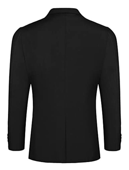 COOFANDY Mens Casual Blazer Sport Coat Lightweight Two Button Business Jackets