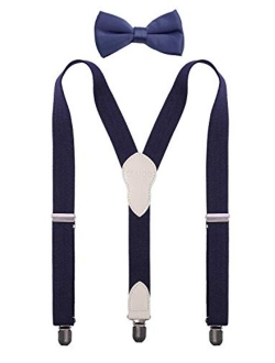 CEAJOO Boys' Suspenders and Bow Tie Set Adjustable