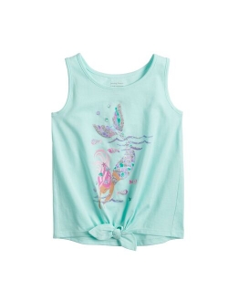 Toddler Girl Jumping Beans Tie Front Graphic Tank Top