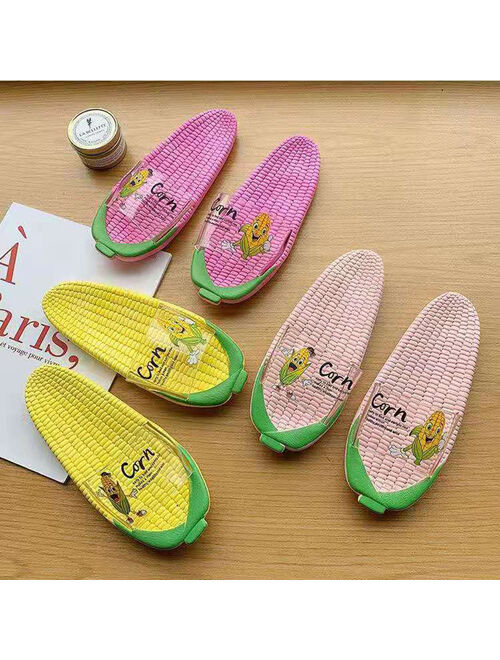 Bebobsons Corn Shape Design Female Women Slipper Sandals for Beautiful Girl in Summer