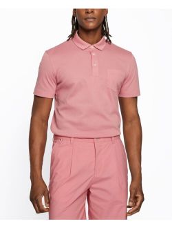 BOSS Men's Cotton-Mesh Polo Shirt