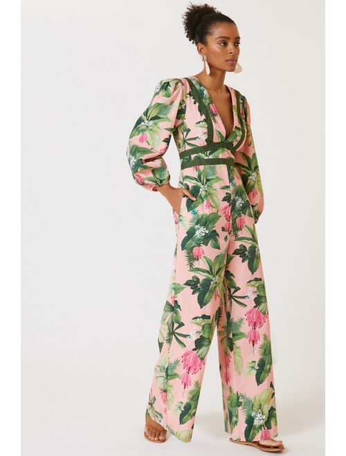 anthropologie farm rio jumpsuit