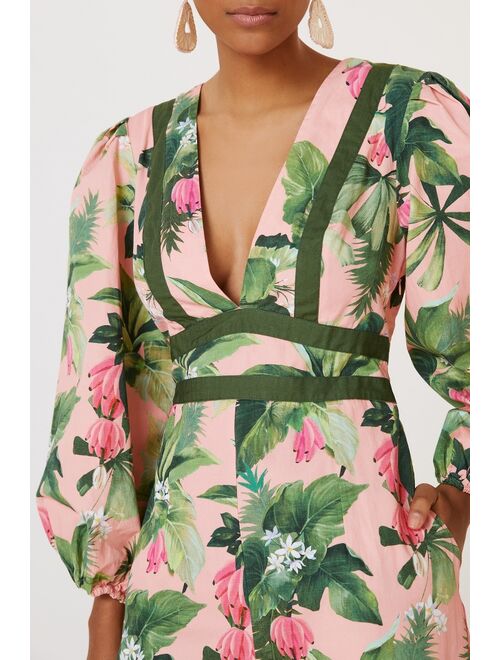 Farm Rio Farm x Anthropologie Deep-V Jumpsuit