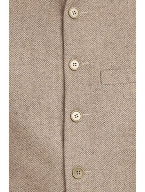 WINTAGE Men's Tweed Bandhgala Festive Nehru Jacket Waistcoat -3 Colors