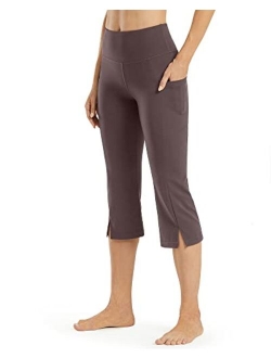 Promover Bootcut Yoga Pants for Women Capri with Pockets High Waisted Casual Work