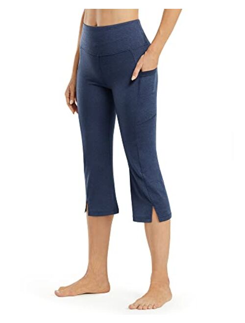 Promover Bootcut Yoga Pants for Women Capri with Pockets High Waisted Casual Work