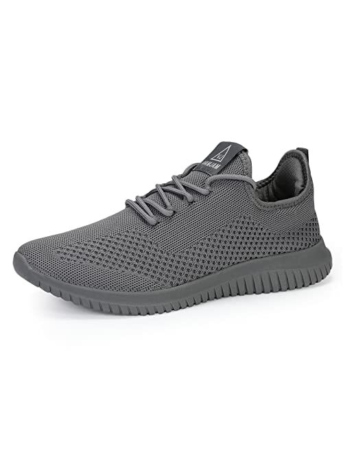 VAMJAM Men's Running Shoes Ultra Lightweight Breathable Walking Shoes Non Slip Athletic Fashion Sneakers Mesh Workout Casual Sports Shoes