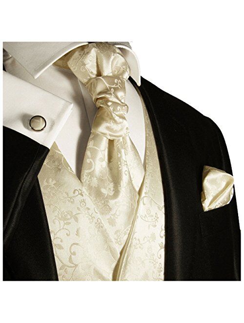 Paul Malone Formal Wedding Vest Set in Champagne