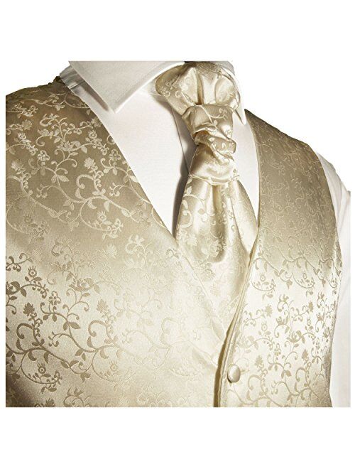 Paul Malone Formal Wedding Vest Set in Champagne