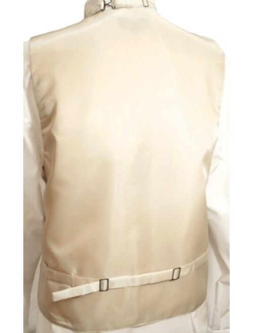 Paul Malone Formal Wedding Vest Set in Champagne