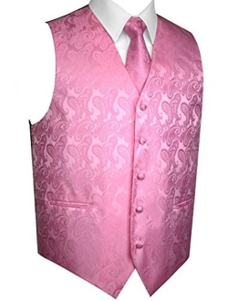 Brand Q Men's Tuxedo Vest, Tie & Pocket Square Set