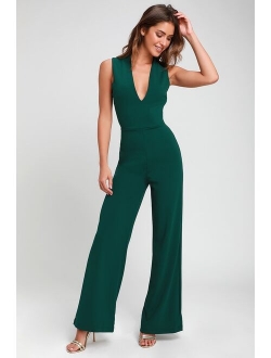 Thinking Out Loud Black Backless Jumpsuit