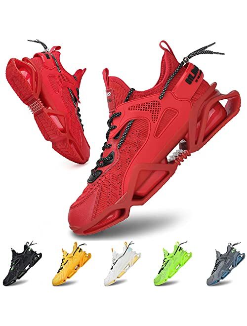 Sak1tama SAKITAMA Men's Sneakers Fashion Sport Running Non Slip Casual Shoe Athletic Tennis Walking Blade Type Shoes