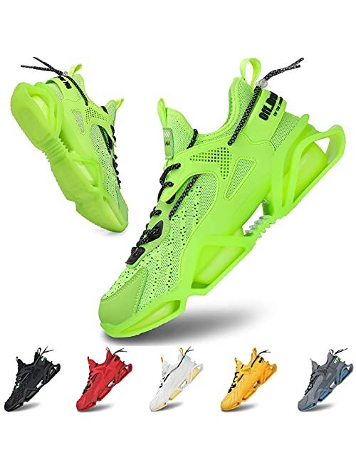 Sak1tama SAKITAMA Men's Sneakers Fashion Sport Running Non Slip Casual Shoe Athletic Tennis Walking Blade Type Shoes