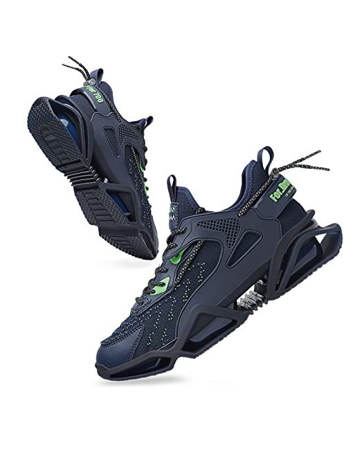 Sak1tama SAKITAMA Men's Sneakers Fashion Sport Running Non Slip Casual Shoe Athletic Tennis Walking Blade Type Shoes