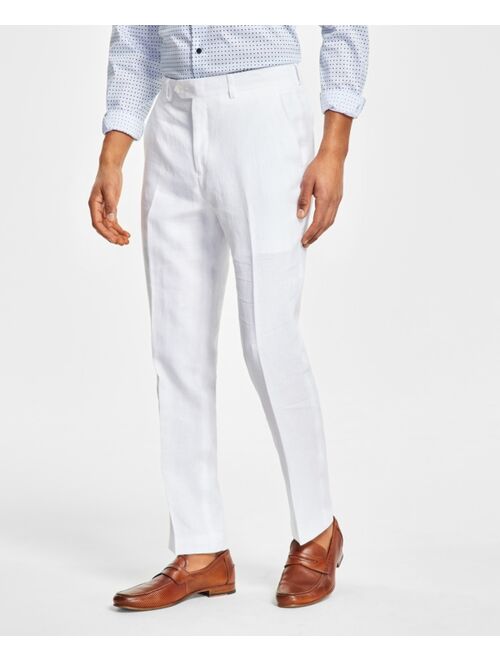 Bar III Men's Slim-Fit Textured Linen Suit Separate Pant, Created for Macy's