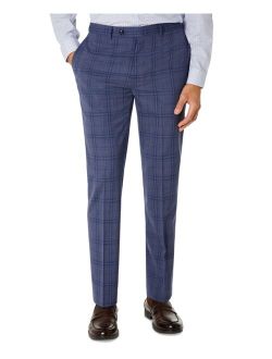 Men's Slim-Fit Plaid Suit Separate Pant