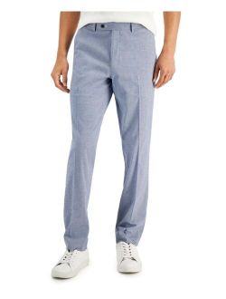 Men's Slim-Fit Seersucker Check Suit Separate Pants, Created For Macy's