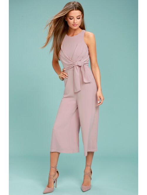 Lulus On Track Mauve Midi Jumpsuit