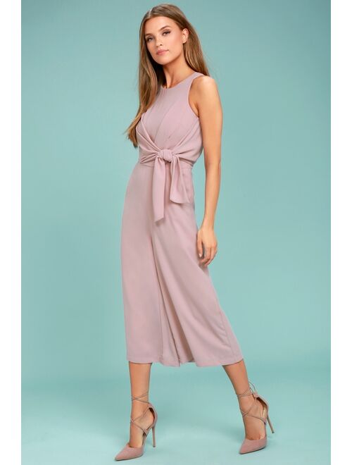 Lulus On Track Mauve Midi Jumpsuit