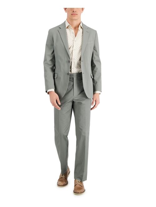 Nautica Men's Modern-Fit Stretch Cotton Solid Suit