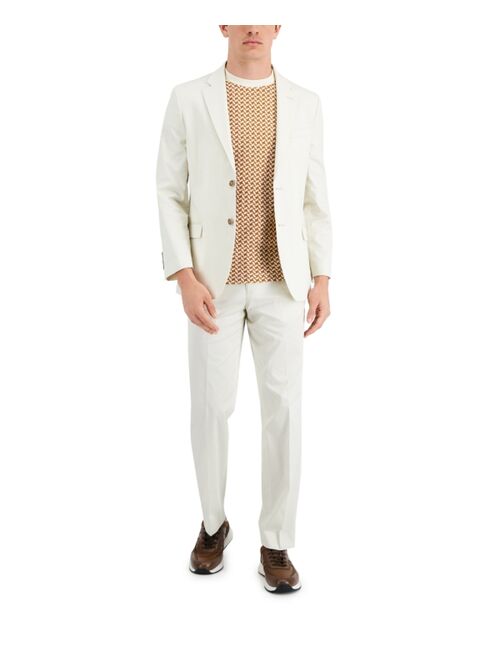 Nautica Men's Modern-Fit Stretch Cotton Solid Suit