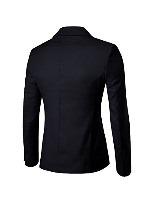 UNINUKOO Mens Sport Coat Blazer Slim Fit Casual Notched Lapel Business Suit Jacket