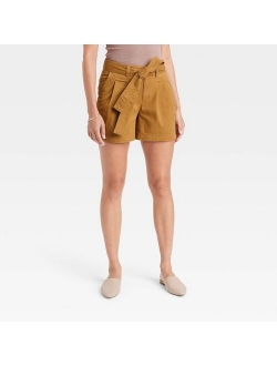 Women's High-Rise Pleat Front Shorts - A New Day™