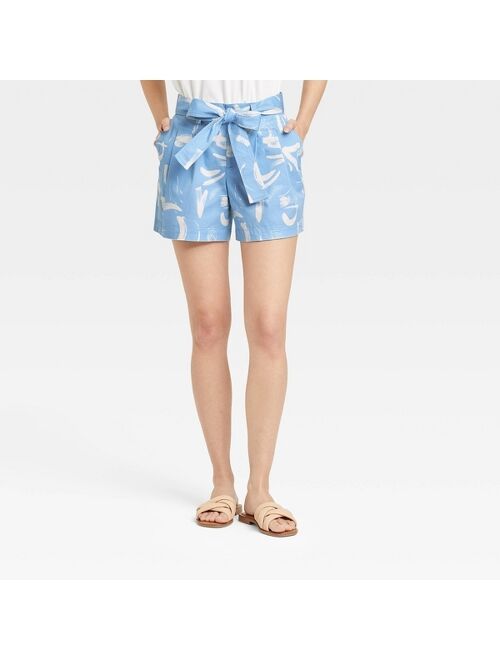 Women's High-Rise Pleat Front Shorts - A New Day™