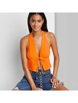 Women's Sleeveless Halter Fly Away Top - Wild Fable