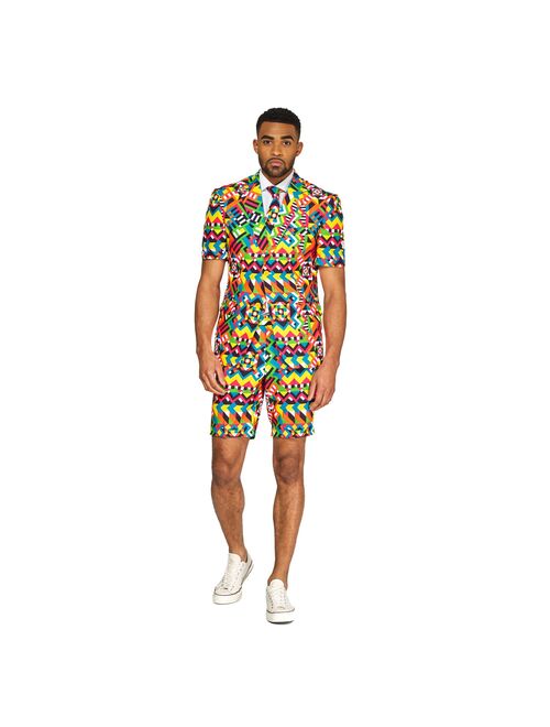 Men's OppoSuits Slim-Fit Novelty Suit & Tie Set