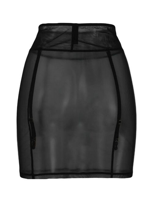 Maison Close L'Amoureuse sheer-mesh waspie