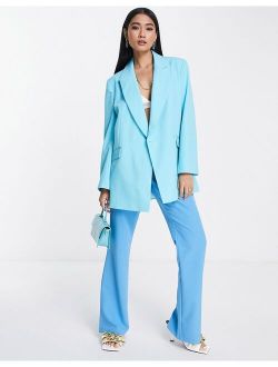 pop blazer in turquoise