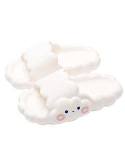 HUAZUMEI Cute Cloud Design Slippers Slippers for Women Bathroom Sandals Unisex Open Toe House Slides Slippers EVA Anti-Slip Slippers