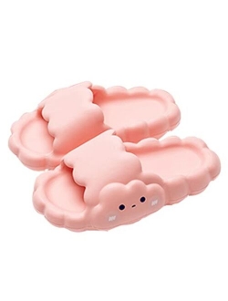 HUAZUMEI Cute Cloud Design Slippers Slippers for Women Bathroom Sandals Unisex Open Toe House Slides Slippers EVA Anti-Slip Slippers