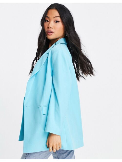 ASOS Petite ASOS DESIGN Petite pop blazer in turquoise