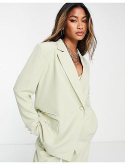 4th & Reckless oversized tailored blazer in mint - part of a set