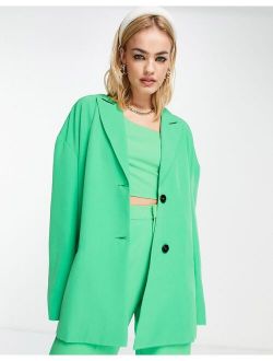 Extro & Vert super slouchy blazer in bold green