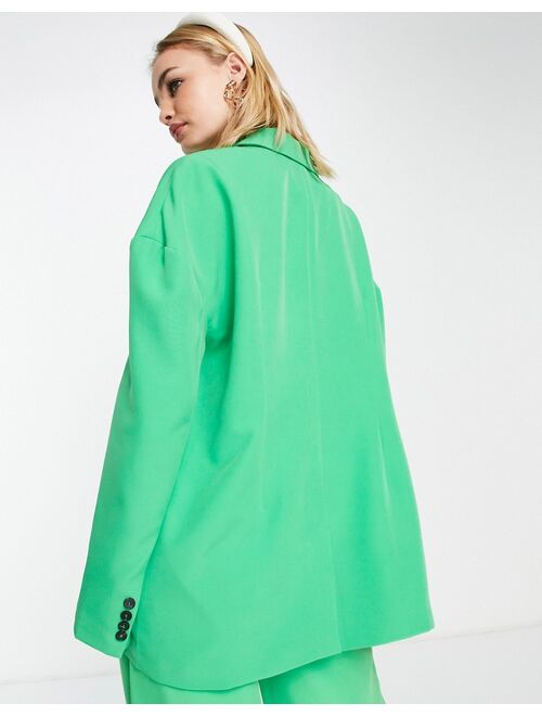 Extro & Vert super slouchy blazer in bold green