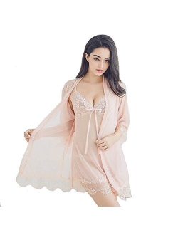 RedSwan Woman Lingerie Sleepwear Chemise Nightgown Lace Lounge Dress Sexy Lingerie