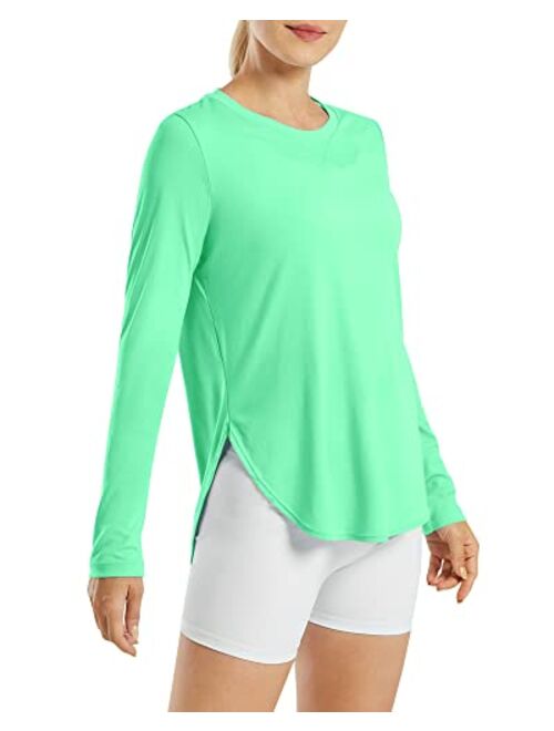 G4Free Women's UPF 50+ UV Shirts Long Sleeve Workout Sun Shirt Outdoor Gym Hiking Tops Quick Dry Lightweight