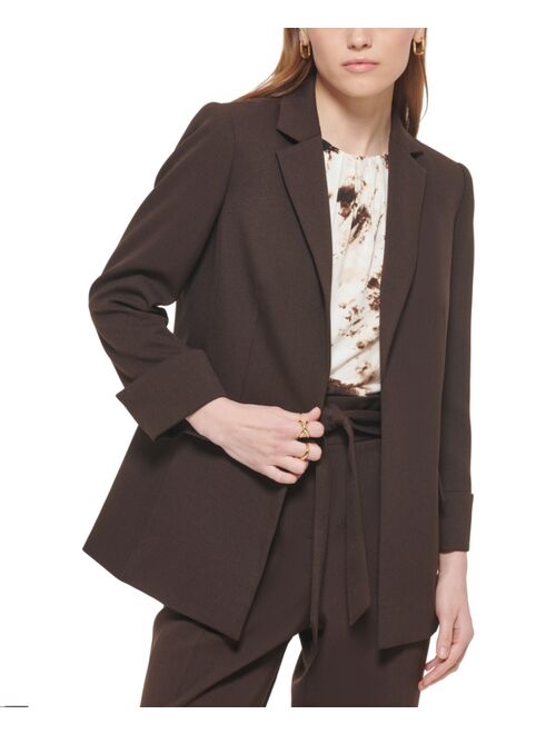 Calvin Klein Collared Open-Front Jacket