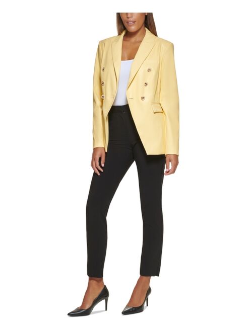 DKNY Faux-Leather Blazer