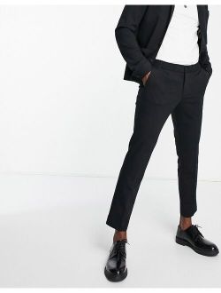 Premium slim fit suit pants in black